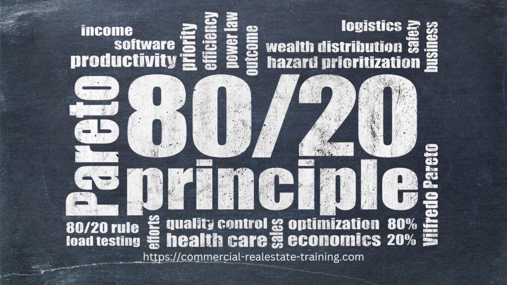 pareto principle facts and time management focus words