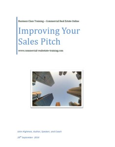 special report about sales pitch in commercial property