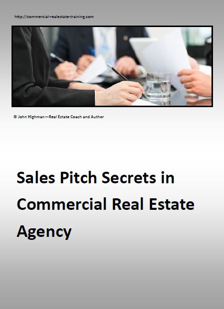 report on sales pitching in commercial property