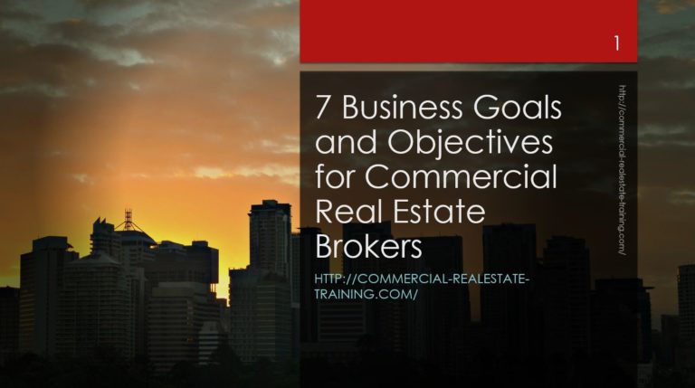 Setting Essential Business Goals in Commercial Real Estate Brokerage