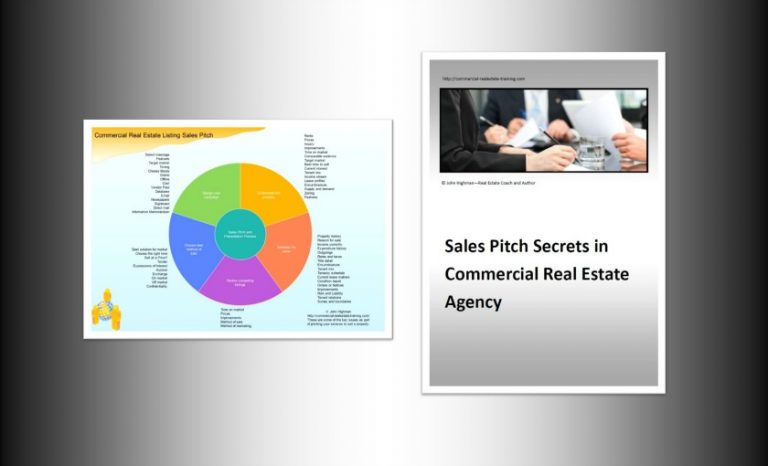 Sales Pitch and Presentation Chart for Commercial Real Estate Agents
