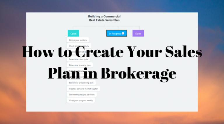 How to Create a Sales Plan in Commercial Real Estate Brokerage