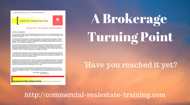 The Moment of Truth in Commercial Real Estate Brokerage