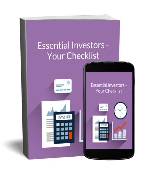 property investor checklist on book cover and iphone
