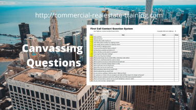 canvassing questions in commercial real estate