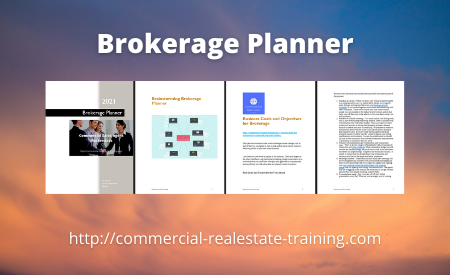 Brokerage Planner for Commercial Real Estate Agents