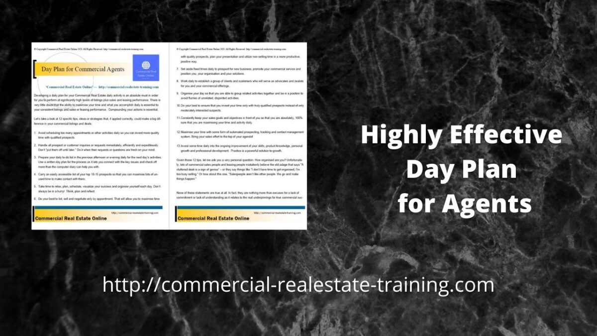 real estate agent day planner