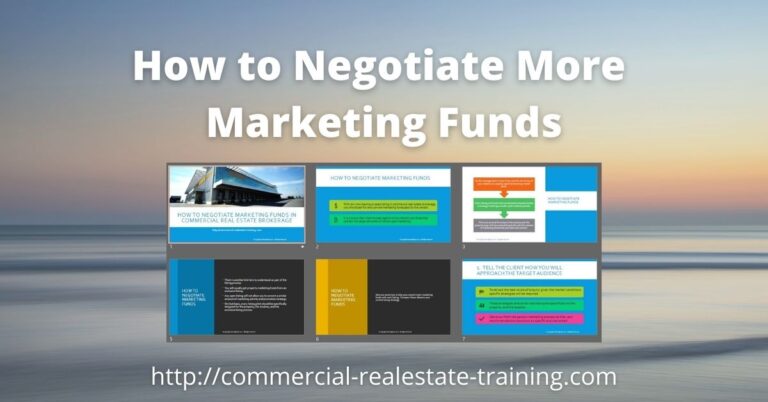 How to Negotiate for Marketing Funds in Commercial Real Estate Sales and Leasing