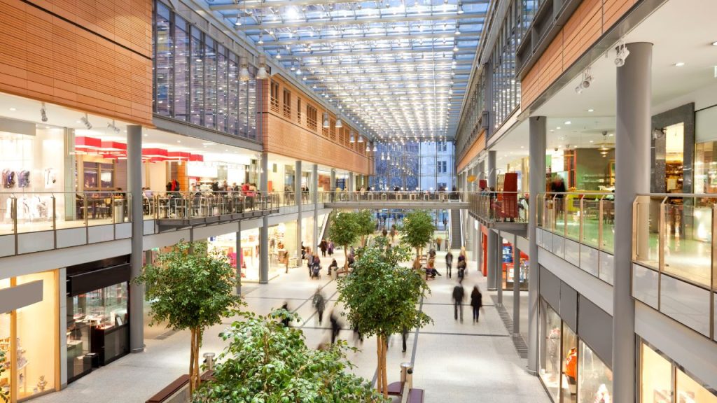 shopping mall walkway