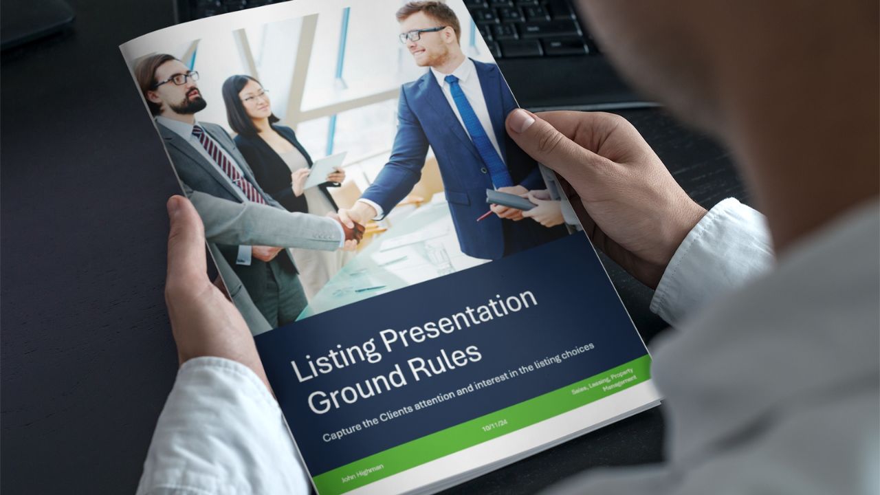 listing presentations ebook cover for real estate agents reading